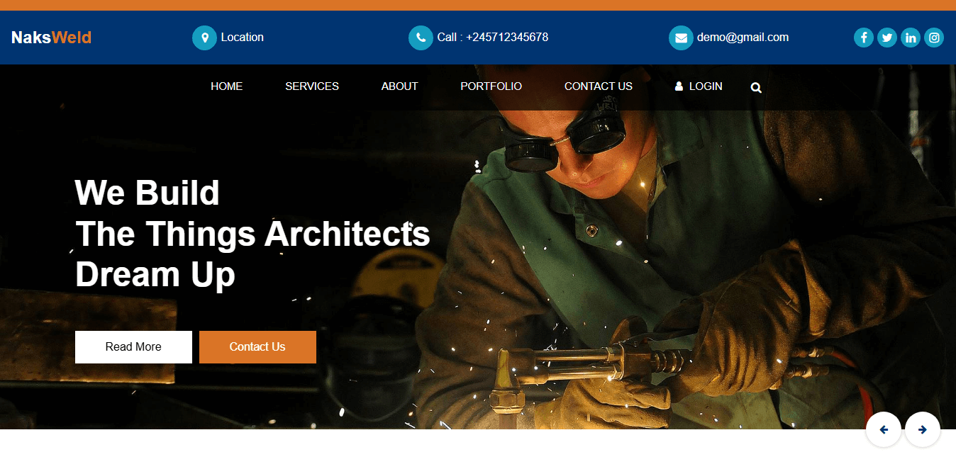 Website design project for escape naksweld