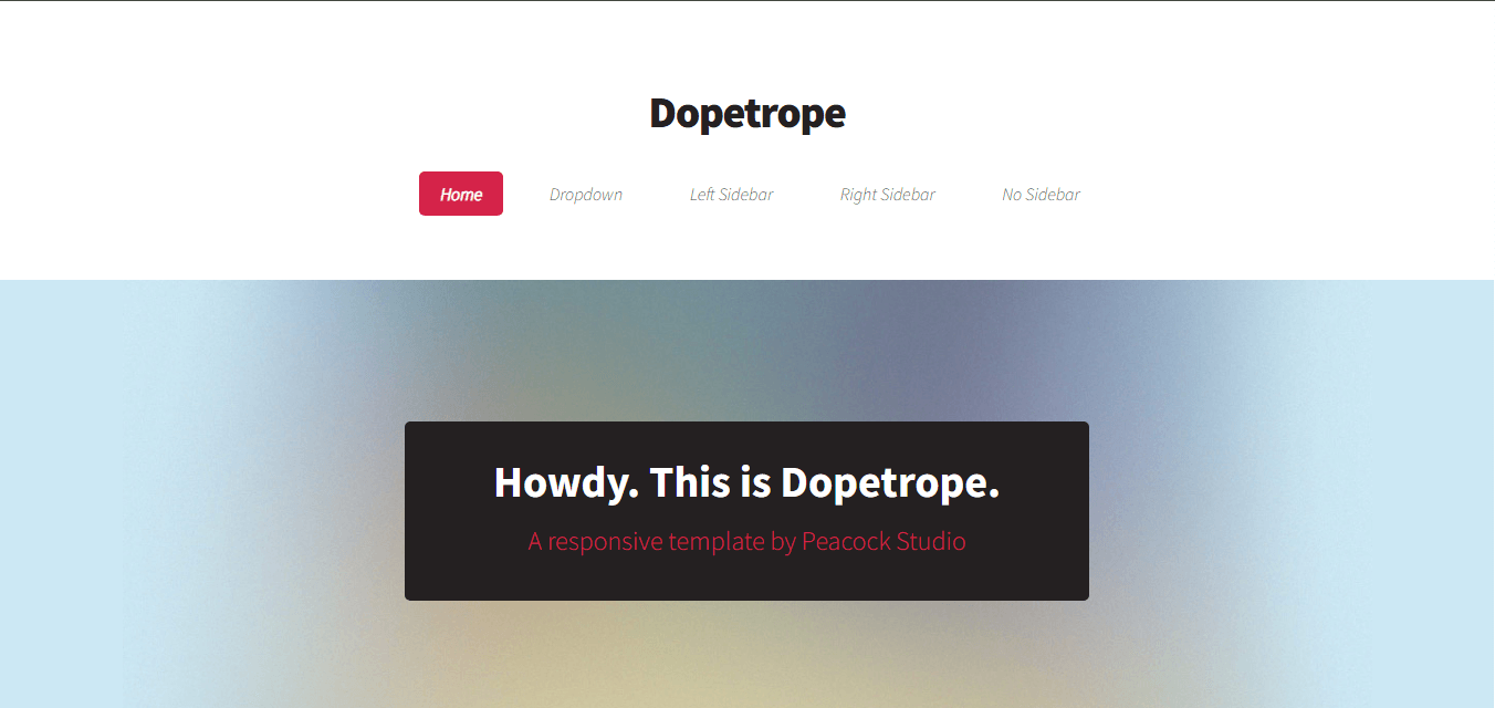 Website design project for dopestrope